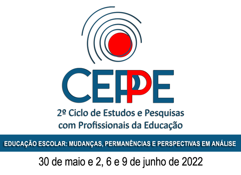 Logotipo do evento nas cores azul e vermelho, com o título e as datas da realização do evento